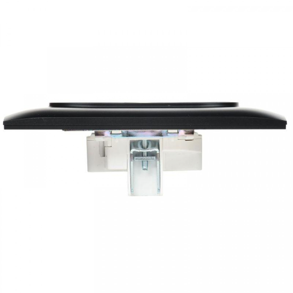 Розетка 2-м SKANDY 10А без заземл. без защ. шторок в сборе SK-R10Bl черн. IEK SK-R20-10-K02-F ТехноИмпульс