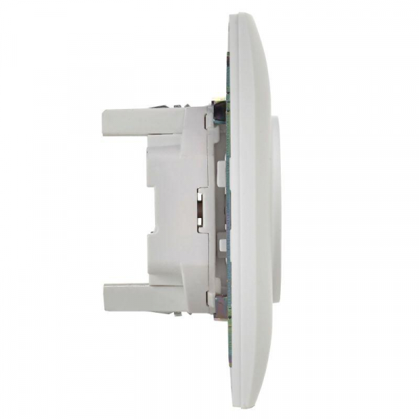 Розетка 2-м SKANDY 10А без заземл. без защ. шторок в сборе SK-R10W арктич. бел. IEK SK-R20-10-K01-F ТехноИмпульс