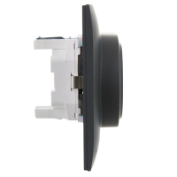 Розетка 2-м SKANDY 16А с заземл. без защ. шторок в сборе SK-R08G графит IEK SK-R21-16-K53-F ТехноИмпульс