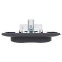 Розетка 2-м SKANDY 16А с заземл. без защ. шторок в сборе SK-R08G графит IEK SK-R21-16-K53-F ТехноИмпульс