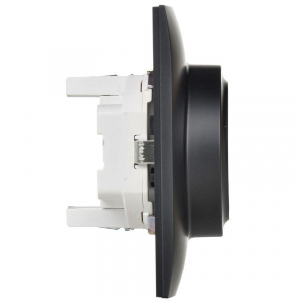 Розетка 2-м SKANDY 16А с заземл. защ. шторки в сборе SK-R07Bl черн. IEK SK-R24-16-K02-F ТехноИмпульс