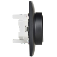 Розетка 2-м SKANDY 16А с заземл. защ. шторки в сборе SK-R07Bl черн. IEK SK-R24-16-K02-F ТехноИмпульс