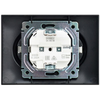 Розетка 2-м SKANDY 16А с заземл. защ. шторки в сборе SK-R07Bl черн. IEK SK-R24-16-K02-F ТехноИмпульс