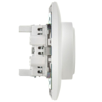 Розетка 2-м SKANDY 16А с заземл. защ. шторки в сборе SK-R07W арктич. бел. IEK SK-R24-16-K01-F ТехноИмпульс