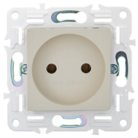 Розетка SKANDY 10А без заземл. без защ. шторок SK-R02B беж. IEK SK-R10-10-K10 ТехноИмпульс