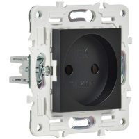 Розетка SKANDY 10А без заземл. без защ. шторок SK-R02Bl черн. IEK SK-R10-10-K02 ТехноИмпульс