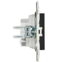 Розетка SKANDY 10А без заземл. без защ. шторок SK-R02Bl черн. IEK SK-R10-10-K02 ТехноИмпульс