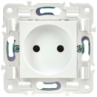 Розетка SKANDY 10А без заземл. без защ. шторок SK-R02W арктич. бел. IEK SK-R10-10-K01 ТехноИмпульс