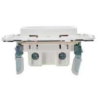 Розетка SKANDY 10А без заземл. без защ. шторок SK-R02W арктич. бел. IEK SK-R10-10-K01 ТехноИмпульс