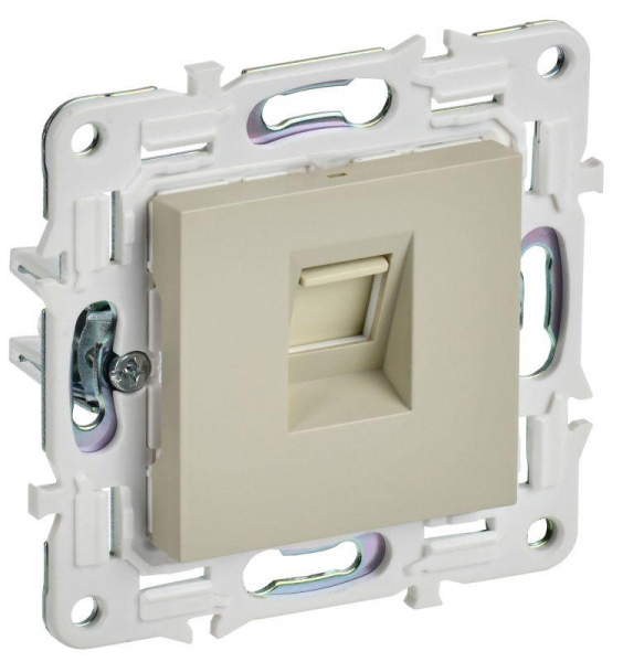 Розетка компьютерная RJ45 кат.5E SKANDY SK-K01B беж. IEK SK-K10-1-K10 ТехноИмпульс