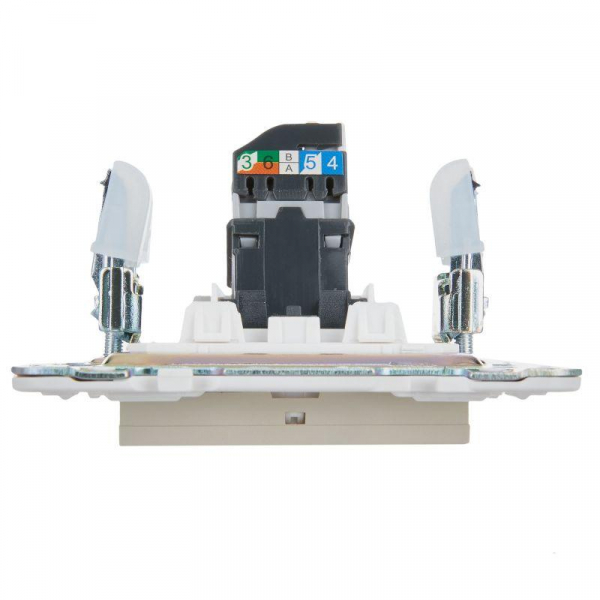 Розетка компьютерная RJ45 кат.5E SKANDY SK-K01B беж. IEK SK-K10-1-K10 ТехноИмпульс