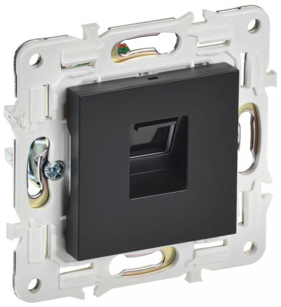 Розетка компьютерная RJ45 кат.5E SKANDY SK-K01Bl черн. IEK SK-K10-1-K02 ТехноИмпульс