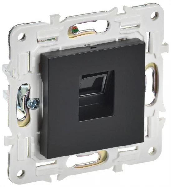 Розетка компьютерная RJ45 кат.5E SKANDY SK-K01Bl черн. IEK SK-K10-1-K02 ТехноИмпульс