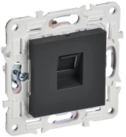 Розетка компьютерная RJ45 кат.5E SKANDY SK-K01G графит IEK SK-K10-1-K53 ТехноИмпульс