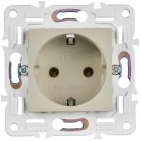 Розетка SKANDY 16А с заземл. без защ. шторок SK-R05B беж. IEK SK-R11-16-K10 ТехноИмпульс