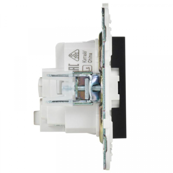 Розетка SKANDY 16А с заземл. без защ. шторок SK-R05Bl черн. IEK SK-R11-16-K02 ТехноИмпульс