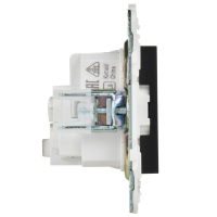Розетка SKANDY 16А с заземл. без защ. шторок SK-R05Bl черн. IEK SK-R11-16-K02 ТехноИмпульс