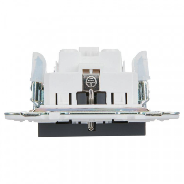 Розетка SKANDY 16А с заземл. без защ. шторок SK-R05G графит IEK SK-R11-16-K53 ТехноИмпульс