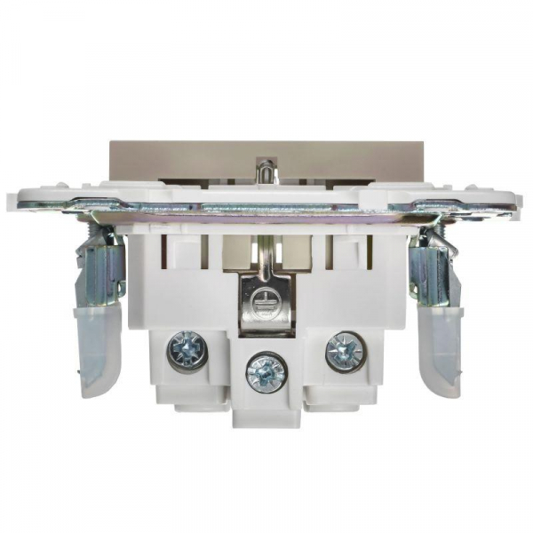 Розетка SKANDY 16А с заземл. защ. шторки SK-R04B беж. IEK SK-R14-16-K10 ТехноИмпульс