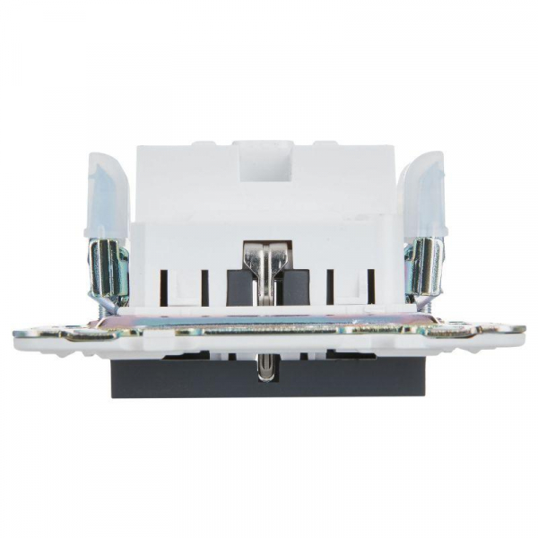 Розетка SKANDY 16А с заземл. защ. шторки безвинт. крепл. SK-R06G графит IEK SK-R14-16-1-K53 ТехноИмпульс