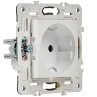 Розетка SKANDY 16А с заземл. защ. шторки безвинт. крепл. SK-R06W арктич. бел. IEK SK-R14-16-1-K01 ТехноИмпульс