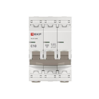 Выключатель автоматический 3п C 10А 4.5кА ВА 47-63N PROxima EKF M634310C ТехноИмпульс