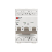 Выключатель автоматический 3п D 6А 4.5кА ВА 47-63N PROxima EKF M634306D ТехноИмпульс
