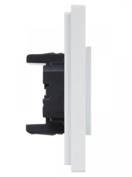 Розетка 2-м СП FORTE&PIANO FP226 10А без заземл. без защ. шторок безвинт. крепл. бел. IEK FP-R20-10-1-K01 ТехноИмпульс