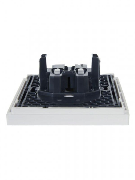 Розетка 2-м СП FORTE&PIANO FP226 10А без заземл. без защ. шторок безвинт. крепл. бел. IEK FP-R20-10-1-K01 ТехноИмпульс