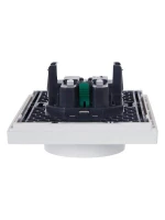 Розетка 2-м СП FORTE&PIANO FP224 16А с заземл. без защ. шторок безвинт. крепл. бел. IEK FP-R21-16-1-K01 ТехноИмпульс