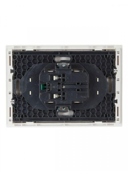 Розетка 2-м СП FORTE&PIANO FP224 16А с заземл. без защ. шторок безвинт. крепл. бел. IEK FP-R21-16-1-K01 ТехноИмпульс