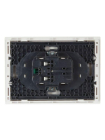 Розетка 2-м СП FORTE&PIANO FP224 16А с заземл. без защ. шторок безвинт. крепл. бел. IEK FP-R21-16-1-K01 ТехноИмпульс