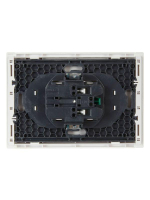 Розетка 2-м СП FORTE&PIANO FP223 16А с заземл. защ. шторки безвинт. крепл. бел. IEK FP-R24-16-1-K01 ТехноИмпульс