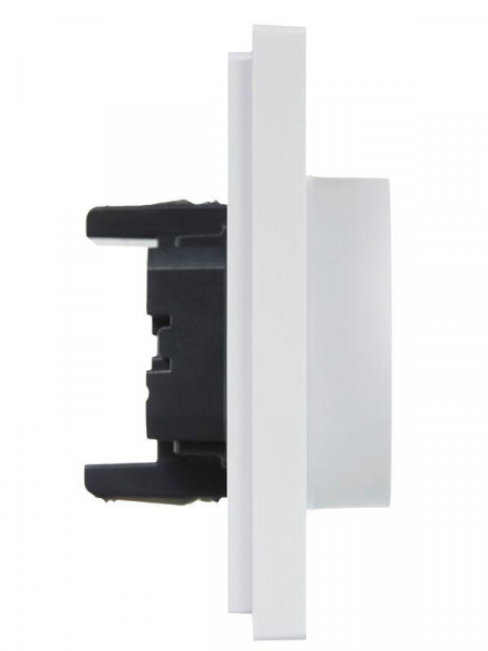 Розетка 2-м СП FORTE&PIANO FP223 16А с заземл. защ. шторки безвинт. крепл. бел. IEK FP-R24-16-1-K01 ТехноИмпульс