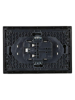 Розетка 2-м СП FORTE&PIANO FP126 10А без заземл. без защ. шторок безвинт. крепл. черн. IEK FP-R20-10-1-K02 ТехноИмпульс