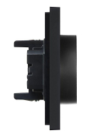 Розетка 2-м СП FORTE&PIANO FP124 16А с заземл. без защ. шторок безвинт. крепл. черн. IEK FP-R21-16-1-K02 ТехноИмпульс