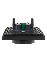 Розетка 2-м СП FORTE&PIANO FP124 16А с заземл. без защ. шторок безвинт. крепл. черн. IEK FP-R21-16-1-K02 ТехноИмпульс