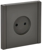 Розетка 1-м СП FORTE&PIANO FP318 10А без заземл. без защ. шторок винт. крепл. сер. IEK FP-R10-10-K03 ТехноИмпульс