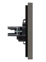 Розетка 1-м СП FORTE&PIANO FP318 10А без заземл. без защ. шторок винт. крепл. сер. IEK FP-R10-10-K03 ТехноИмпульс