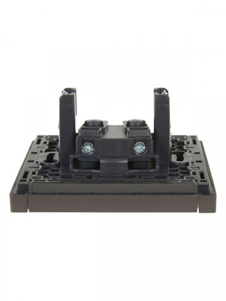 Розетка 1-м СП FORTE&PIANO FP318 10А без заземл. без защ. шторок винт. крепл. сер. IEK FP-R10-10-K03 ТехноИмпульс