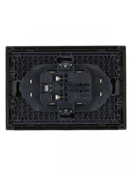 Розетка 2-м СП FORTE&PIANO FP326 10А без заземл. без защ. шторок безвинт. крепл. сер. IEK FP-R20-10-1-K03 ТехноИмпульс