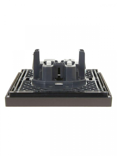 Розетка 2-м СП FORTE&PIANO FP326 10А без заземл. без защ. шторок безвинт. крепл. сер. IEK FP-R20-10-1-K03 ТехноИмпульс