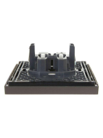 Розетка 2-м СП FORTE&PIANO FP326 10А без заземл. без защ. шторок безвинт. крепл. сер. IEK FP-R20-10-1-K03 ТехноИмпульс