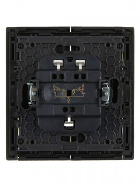 Выключатель 2-кл. СП FORTE&PIANO 10А FP306 с индикацией сер. IEK FP-V20-1-10-1-K03 ТехноИмпульс