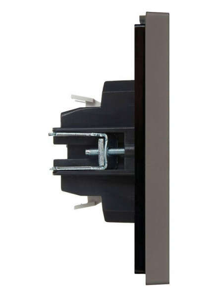 Выключатель 2-кл. СП FORTE&PIANO 10А FP306 с индикацией сер. IEK FP-V20-1-10-1-K03 ТехноИмпульс