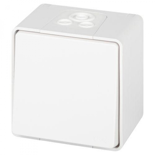 Выключатель Эксперт 11-1501-01 IP55 10АХ-250В ОУ бел. Эра Б0063250 ТехноИмпульс