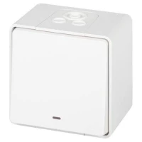 Выключатель Эксперт 11-1502-01 с подсветкой IP55 10АХ-250В ОУ бел. Эра Б0063305 ТехноИмпульс