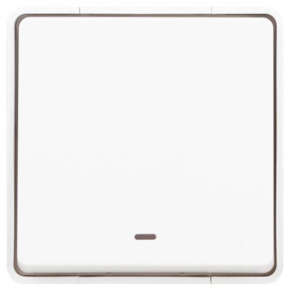 Выключатель Эксперт 11-1502-01 с подсветкой IP55 10АХ-250В ОУ бел. Эра Б0063305 ТехноИмпульс