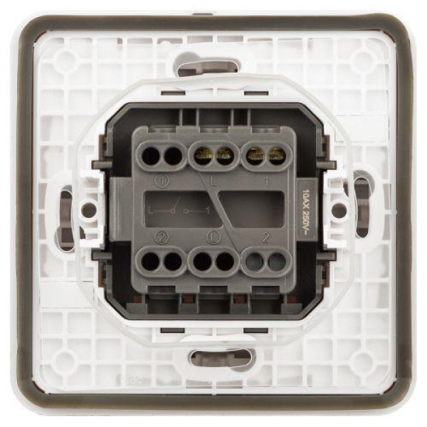 Выключатель Эксперт 11-1521-01 IP55 10АХ-250В СУ бел. Эра Б0063267 ТехноИмпульс