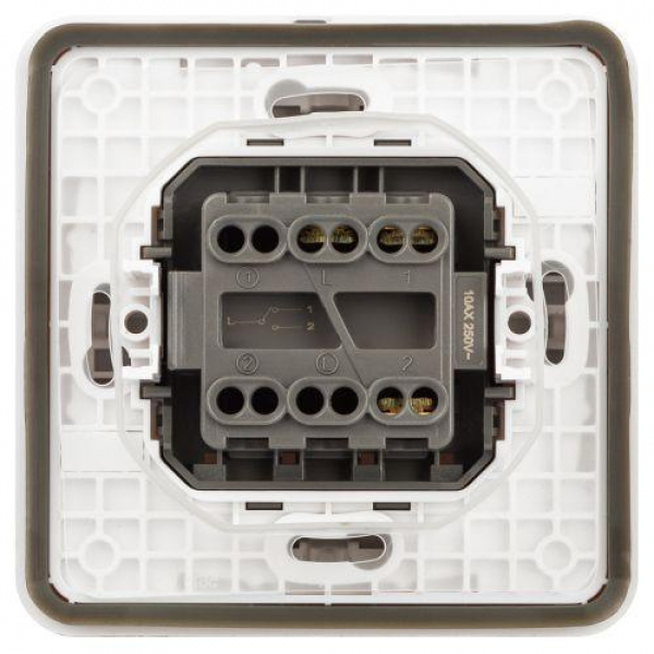 Переключатель Эксперт 11-1523-01 IP55 10АХ-250В СУ бел. Эра Б0063300 ТехноИмпульс